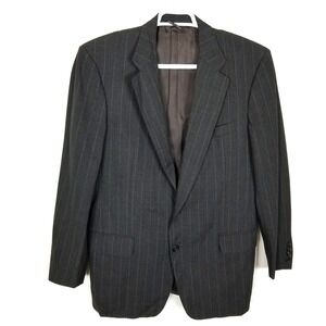 Ermenegildo Zegna Men's Striped  Wool Blazer Sz 52 R Sport Jacket Gray